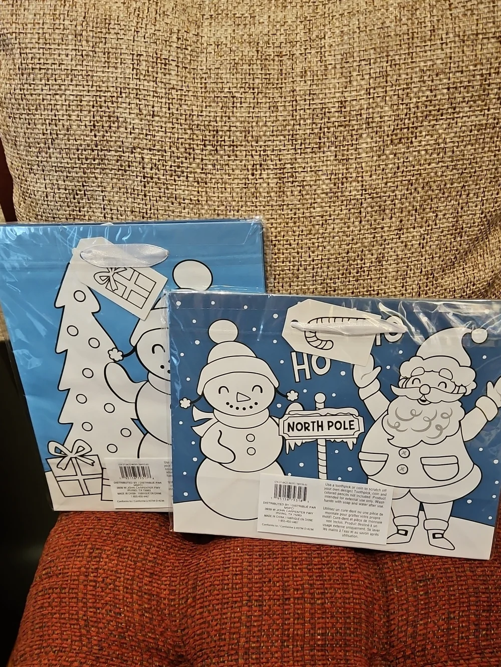 DIY Christmas Gift Bags - 4 Bags